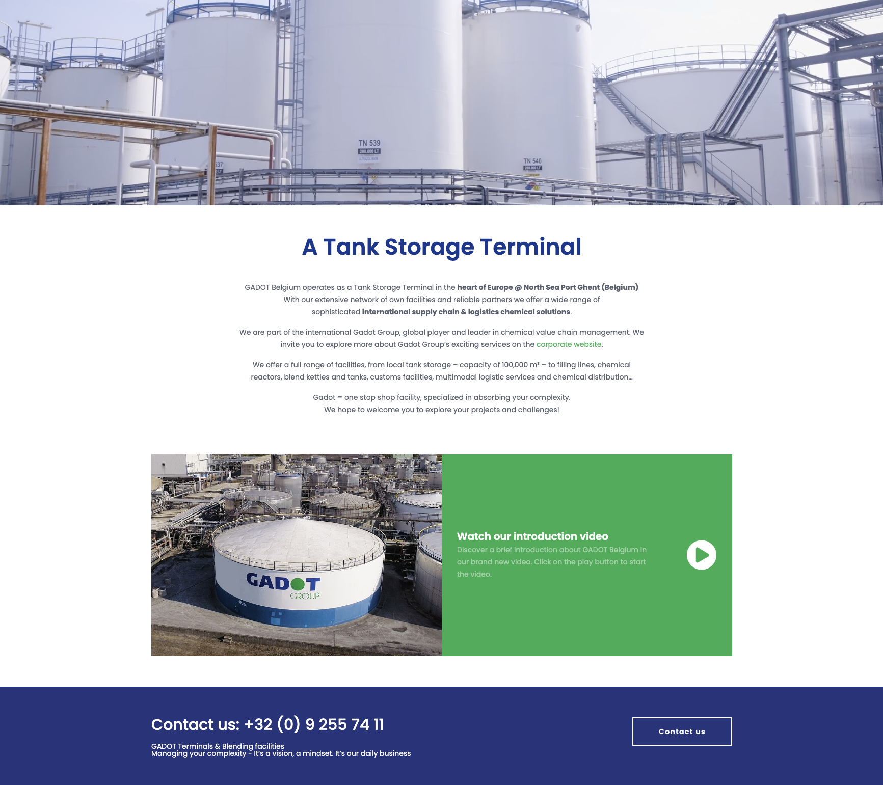 Webdesign industrie voorbeeld Gent