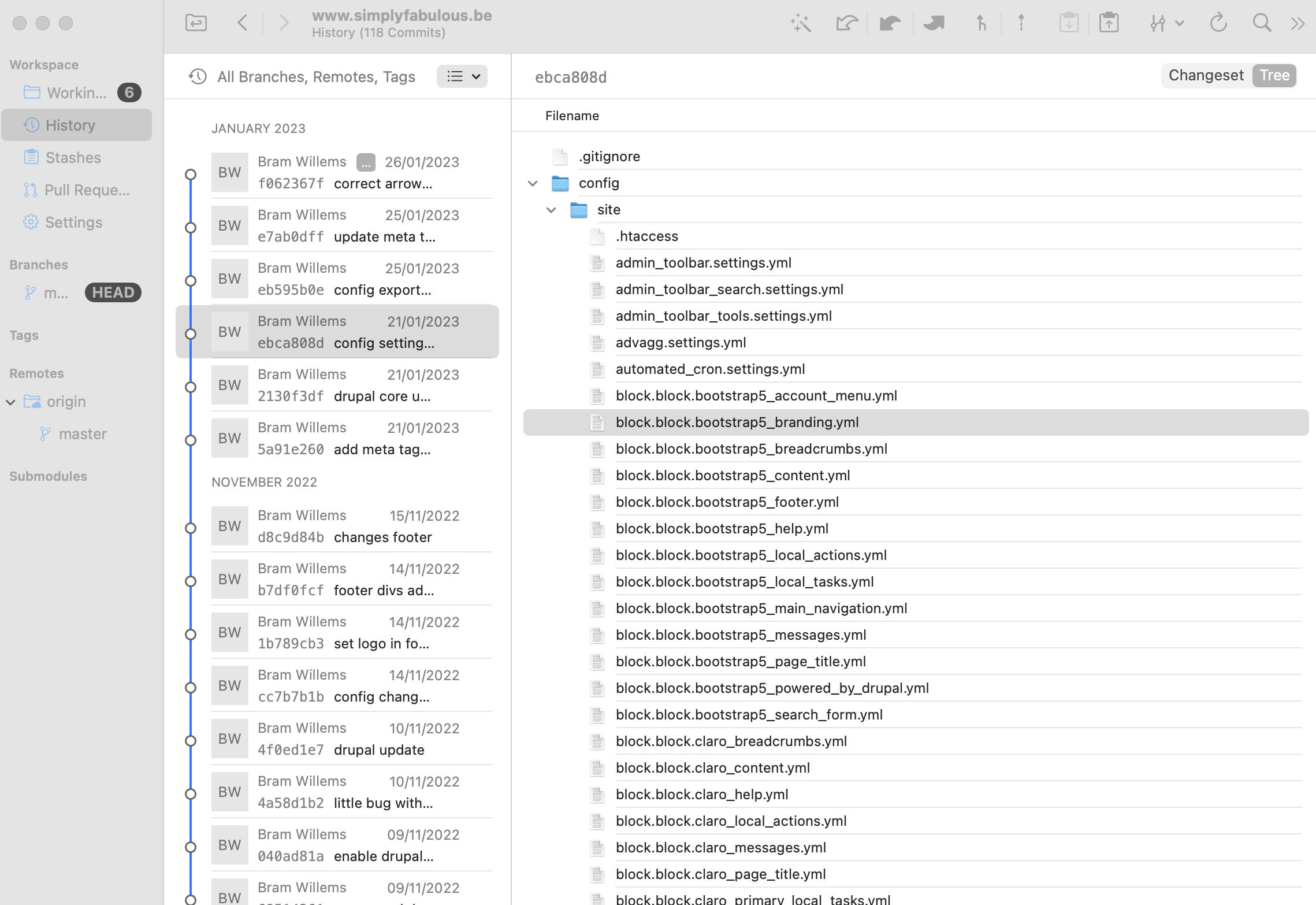 Tutorial Drupal Config Split module en Git version control