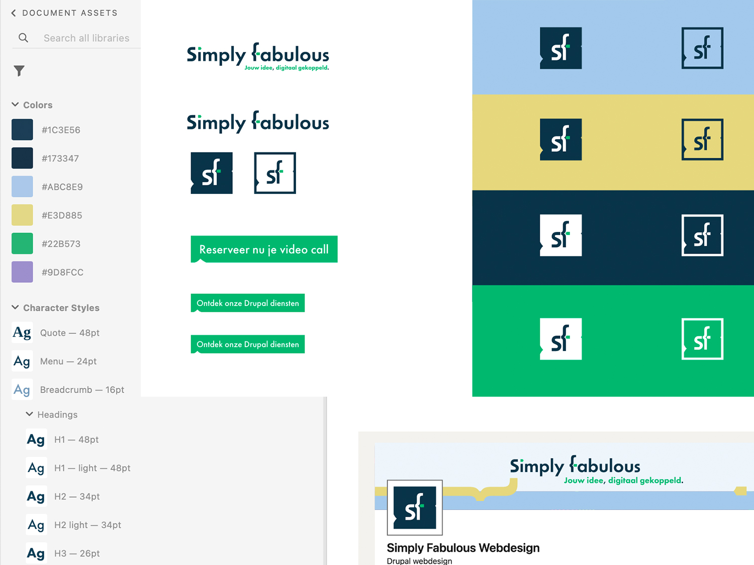 Branding styleguide voor je organisatie maken.